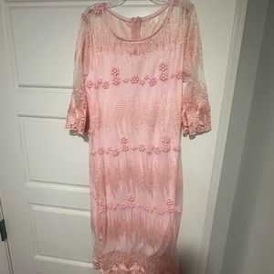 Vintage handmade pink dress